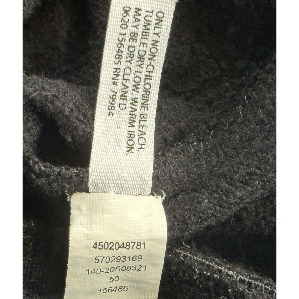 Soma WKND Soft Brushed Terry Jogger Size M Pants Black Pockets Drawstring Casual - Picture 9 of 9